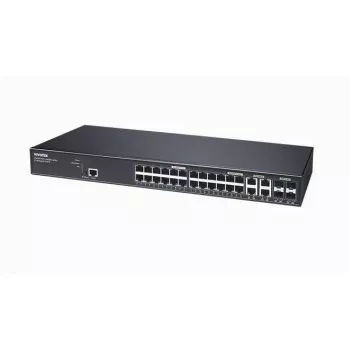 Switch PoE VIVOTEK AW-GEV-288A-370, 24 portas Gigabit, 4 SFP, 370W, para rack, não gerido