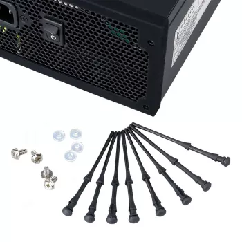 Akasa AK-MX002 suportes antivibração para ventoinhas - preto - borracha - silicone - embalagem de 4