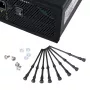 Akasa AK-MX002 suportes antivibração para ventoinhas - preto - borracha - silicone - embalagem de 4