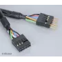 Cabo de extensão Akasa EX1394I-40 IEEE 1394 FireWire 40 cm (0,4 m) ficha de 6 pinos para conector fêmea preto