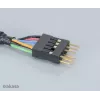 Cabo de extensão Akasa EX1394I-40 IEEE 1394 FireWire 40 cm (0,4 m) ficha de 6 pinos para conector fêmea preto