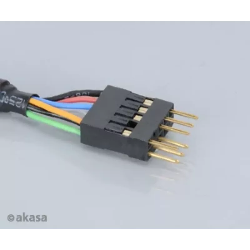 Cabo de extensão Akasa EX1394I-40 IEEE 1394 FireWire 40 cm (0,4 m) ficha de 6 pinos para conector fêmea preto
