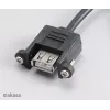 Cabo Akasa AK-CBUB06-60BK USB 2.0 interno para externo, 60 cm, preto