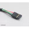 Cabo Akasa AK-CBUB06-60BK USB 2.0 interno para externo, 60 cm, preto