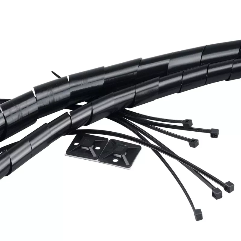Kit de gestão de cabos Akasa AK-TK-01BK - preto