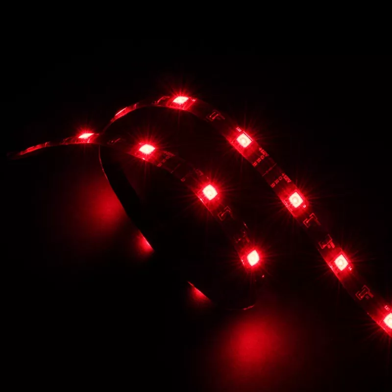 Tira de LED Akasa Vegas AK-LD02-05RD vermelha para iluminação de caixa de PC, 50cm, 30 LEDs, 12V