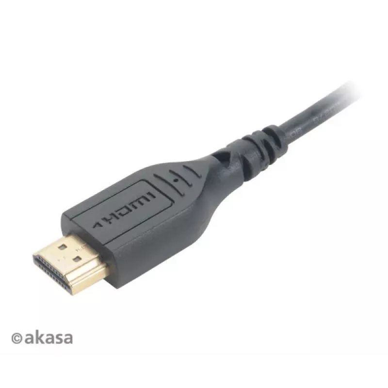 Cabo HDMI High Speed com Ethernet Akasa 1,5m - HDMI Type-A para Micro HDMI - 4K - preto