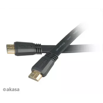 Cabo HDMI Akasa 2m High Speed com Ethernet 10,2 Gbit/s 4K 3D preto