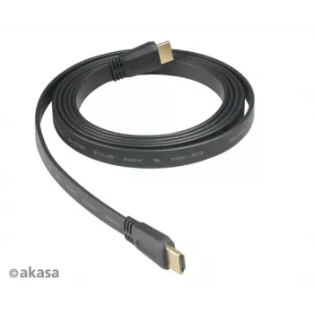 Cabo HDMI Akasa 2m High Speed com Ethernet 10,2 Gbit/s 4K 3D preto