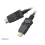 Cabo HDMI Akasa 2m - High Speed com Ethernet, 4K @ 30Hz, banhado a ouro, preto
