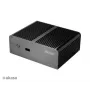 Caixa de mini PC sem ventoinha Akasa Newton T para Intel NUC (UCFF/Thin Mini-ITX) - sem fonte de alimentação - preta