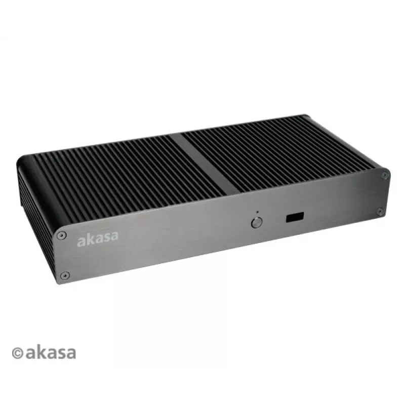 Caixa NUC sem ventoinha Akasa Tesla T - preta - UCFF - USB