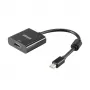 Adaptador de vídeo Akasa Mini DisplayPort macho para HDMI fêmea - 4K@30Hz, preto