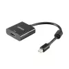 Adaptador de vídeo Akasa Mini DisplayPort macho para HDMI fêmea - 4K@30Hz, preto