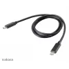 Cabo Akasa AK-CBUB26-10BK USB-C para USB-C 1m - USB 3.2 Gen 2 - 10 Gbit/s - 100W PD - preto