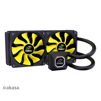 Akasa Venom A20 All-in-One Liquid Cooler 240 mm 2 ventoinhas de 120 mm LED branco