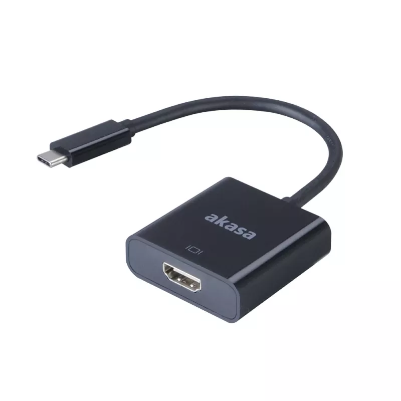 Adaptador de vídeo externo Akasa - USB-C para HDMI - 4K@60Hz - preto