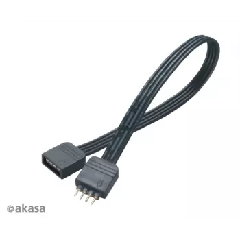Cabo de extensão Akasa AK-CBLD01-20BK Flexa RGB LED 0,2 m preto