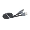 Cabo Akasa AK-CBUB35-10BK USB 2.0 - USB A para Micro-USB B com adaptador USB-C - 1 m - preto