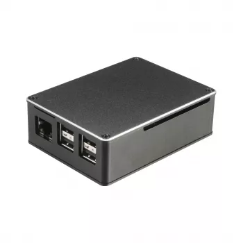 Caixa Akasa A-RA02-M1B para Raspberry Pi - alumínio - arrefecimento passivo sem ventoinha - preto