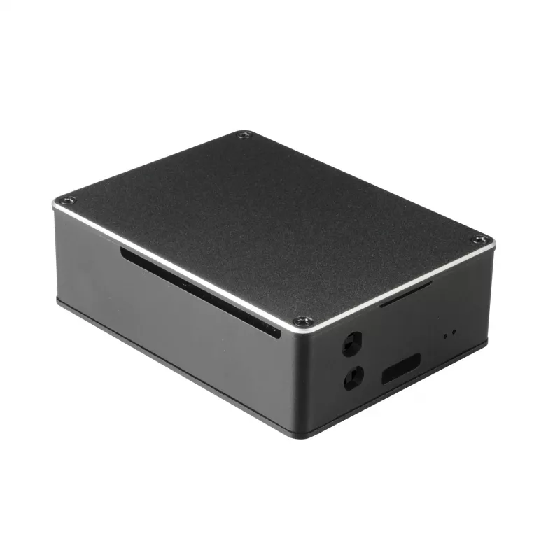 Caixa Akasa A-RA02-M1B para Raspberry Pi - alumínio - arrefecimento passivo sem ventoinha - preto