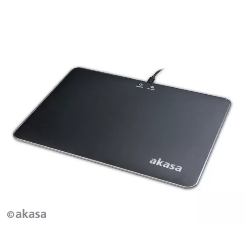 Akasa Vegas X9 Tapete de rato gaming LED, 350 x 250 mm, USB, preto (AK-MPD-04RB)