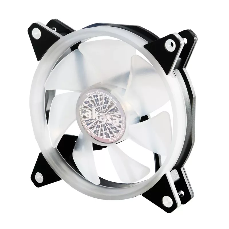 Ventoinha Akasa Vegas R7 120 mm RGB LED, 500-1500 rpm, 41,9 CFM, 23,8 dB(A), PWM, RGB 4 pinos, ASUS Aura Sync, MSI Mystic Light Sync, Gigabyte Fusion