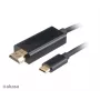 Cabo adaptador Akasa AK-CBCA12-18BK USB-C para HDMI 1,8 m preto