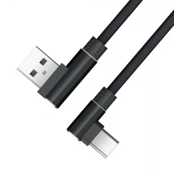 Cabo Akasa AK-CBUB39-10BK USB 2.0 - USB-A para USB-C - 1 m - preto