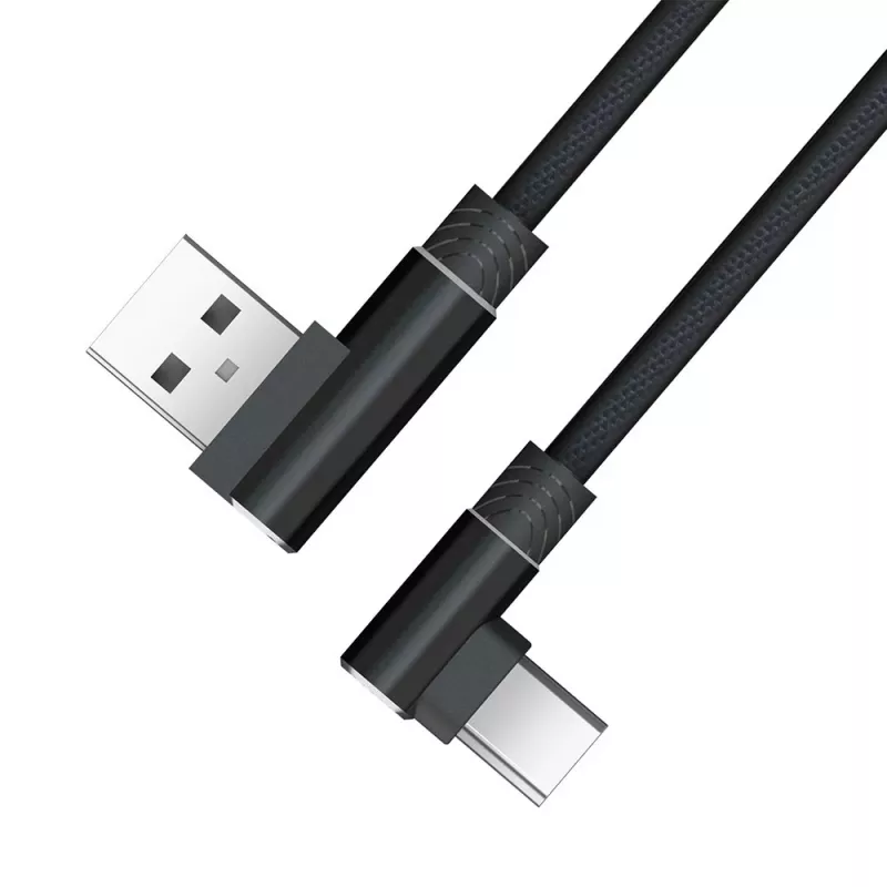 Cabo Akasa AK-CBUB39-10BK USB 2.0 - USB-A para USB-C - 1 m - preto