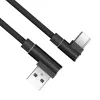 Cabo Akasa AK-CBUB39-10BK USB 2.0 - USB-A para USB-C - 1 m - preto