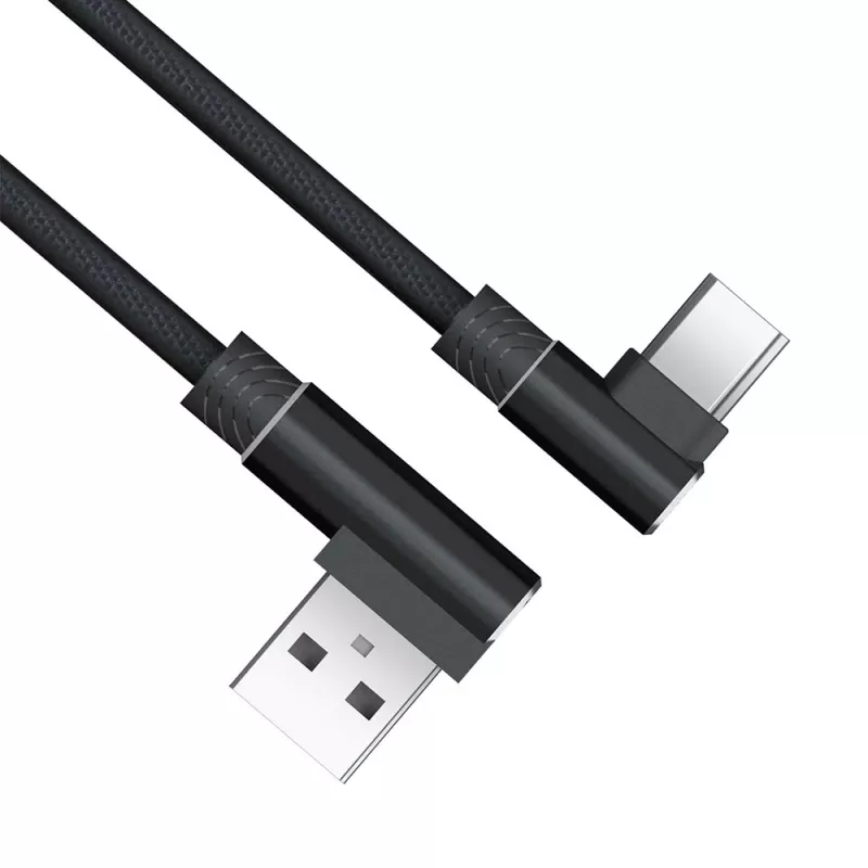 Cabo Akasa AK-CBUB39-10BK USB 2.0 - USB-A para USB-C - 1 m - preto
