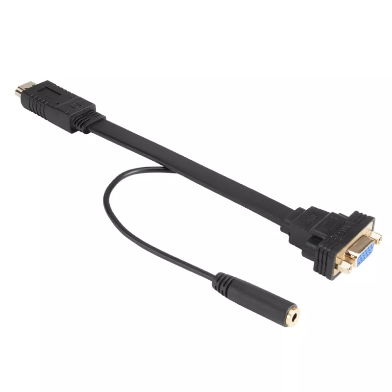 Cabo adaptador Akasa AK-CBHD18-20BK HDMI para VGA 0,2 m preto