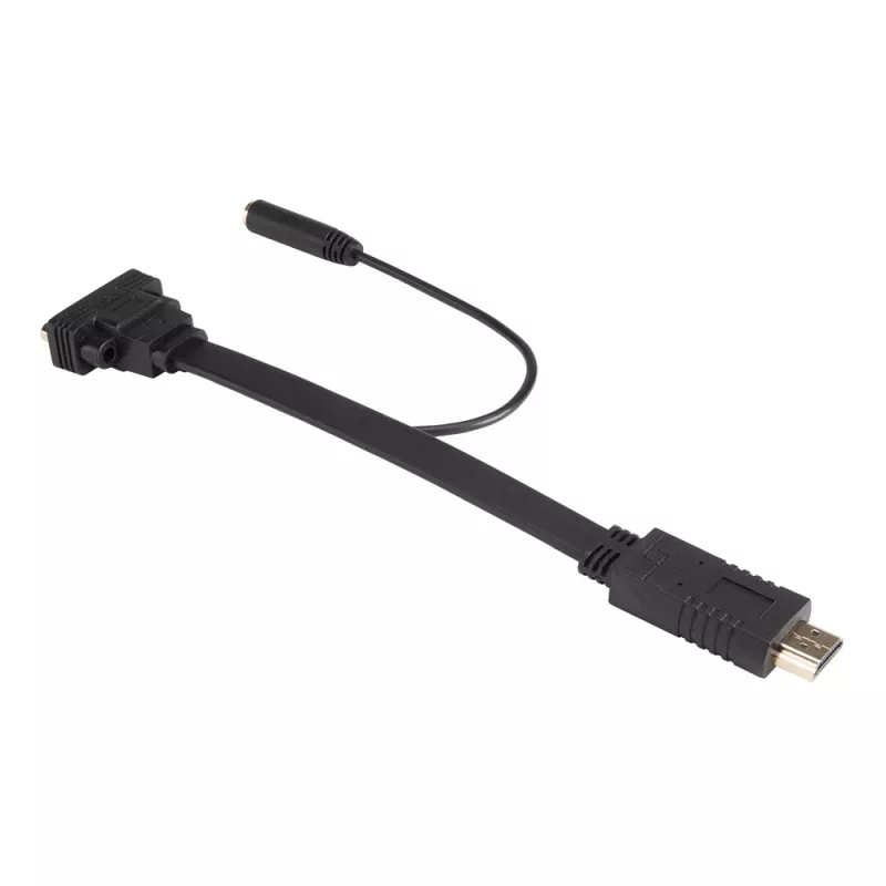 Cabo adaptador Akasa AK-CBHD18-20BK HDMI para VGA 0,2 m preto