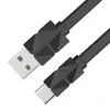 Cabo Akasa AK-CBUB43-10BK USB 2.0 - USB-C para USB-A - 1 m - preto
