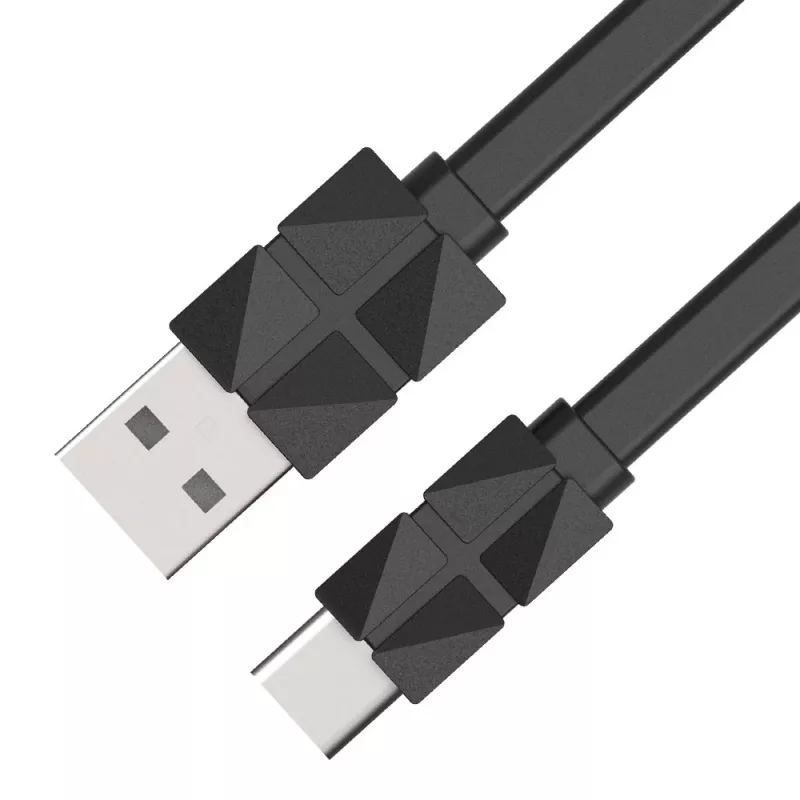 Cabo Akasa AK-CBUB43-10BK USB 2.0 - USB-C para USB-A - 1 m - preto