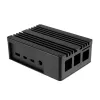 Caixa Akasa Pi-4 - alumínio anodizado - preto