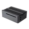 Caixa Akasa Pi-4 - alumínio anodizado - preto
