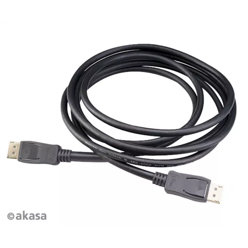 Cabo Akasa AK-CBDP23-50BK DisplayPort 1.4 5 m preto