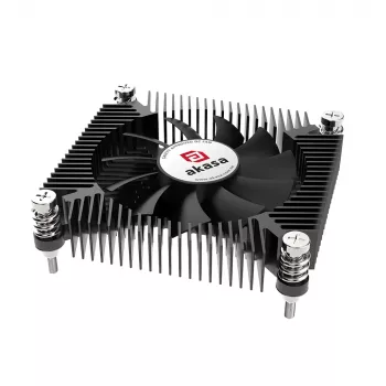 Dissipador CPU Akasa KS7 Intel LGA 1200/115X Low Profile 16mm de altura com parafusos e backplate