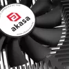Dissipador CPU Akasa KS7 Intel LGA 1200/115X Low Profile 16mm de altura com parafusos e backplate