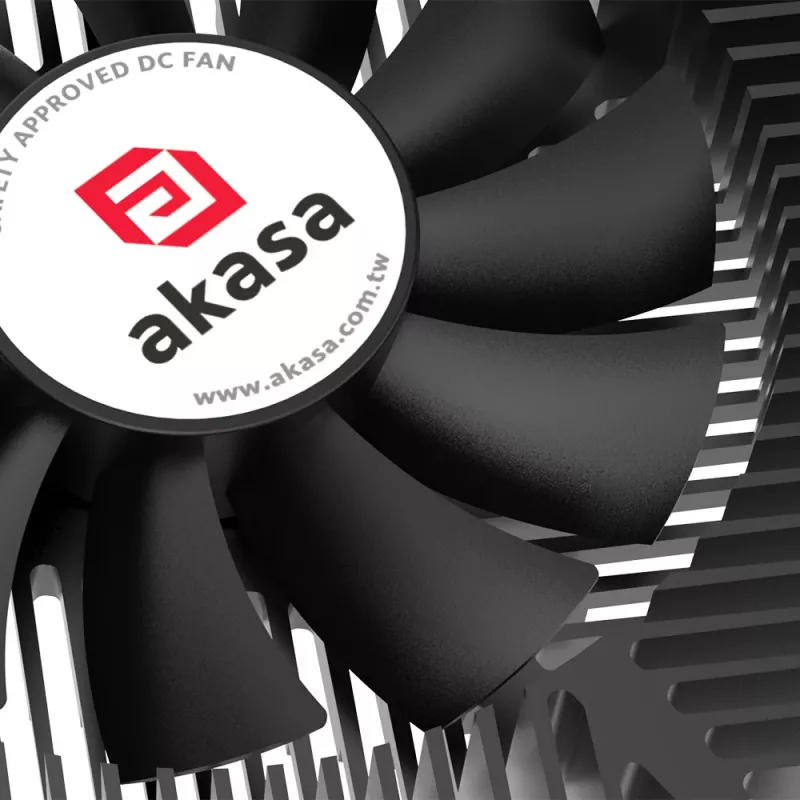 Dissipador CPU Akasa KS7 Intel LGA 1200/115X Low Profile 16mm de altura com parafusos e backplate