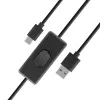 Cabo Akasa AK-CBUB57-15BK USB 2.0 - USB-A para USB-C - 1,5 m - preto