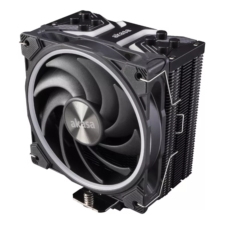 Akasa Soho H4 Dissipador de CPU, 120 mm, 500-2000 RPM, 31,8 dB, 52,91 CFM