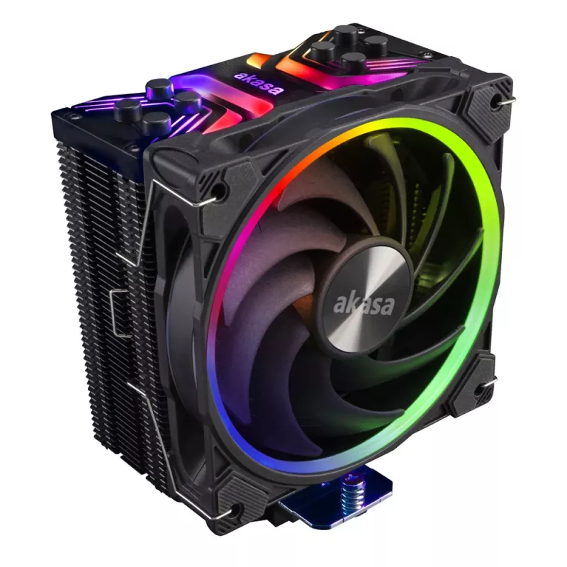 Akasa Soho H4 Dissipador de CPU, 120 mm, 500-2000 RPM, 31,8 dB, 52,91 CFM