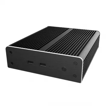 Caixa Akasa Newton NE Mini-ITX - preto - alumínio - sem ventoinha - HDD/SSD 2,5 polegadas - 150,6 mm