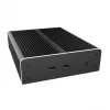 Caixa Akasa Newton NE Mini-ITX - preto - alumínio - sem ventoinha - HDD/SSD 2,5 polegadas - 150,6 mm