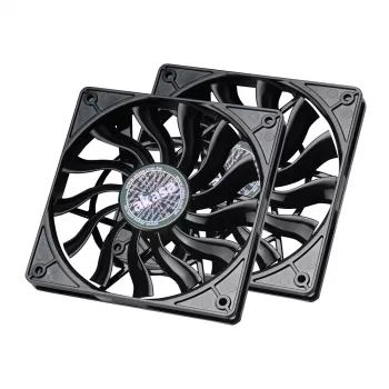 Akasa SlimFan 12015 EBR/PWM pack de 2 - 30 dB - 600 RPM