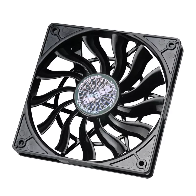 Akasa SlimFan 12015 EBR/PWM pack de 2 - 30 dB - 600 RPM