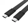 Cabo Akasa AK-CBUB60-10BK USB-C para USB-C 1m USB 3.2 Gen 2x2 20Gbps preto